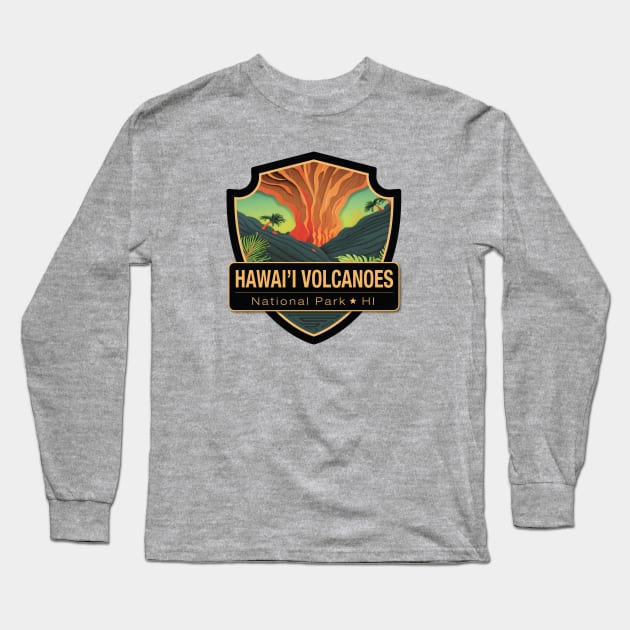 Hawai'i Volcanoes National Park Long Sleeve T-Shirt by Curious World